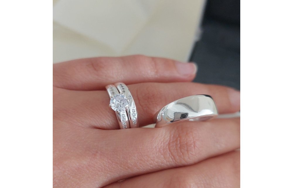 Anillos Trio Matrimonio Plata 925 210000010240
