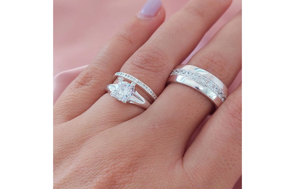 Anillos Trio Matrimonio Plata 925 210000013562
