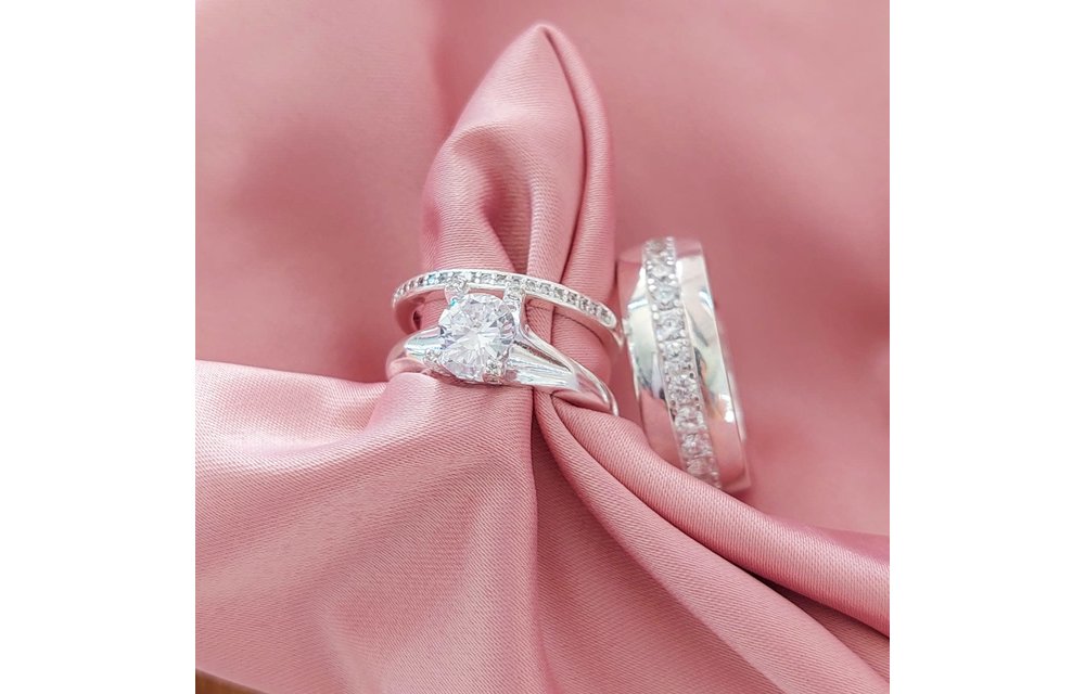 Anillos Trio Matrimonio Plata 925 210000013562