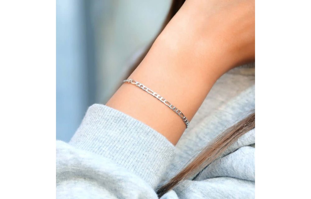 Pulsera 19cm/3mm/ 1.7g Figaro Plata 925 210000015735