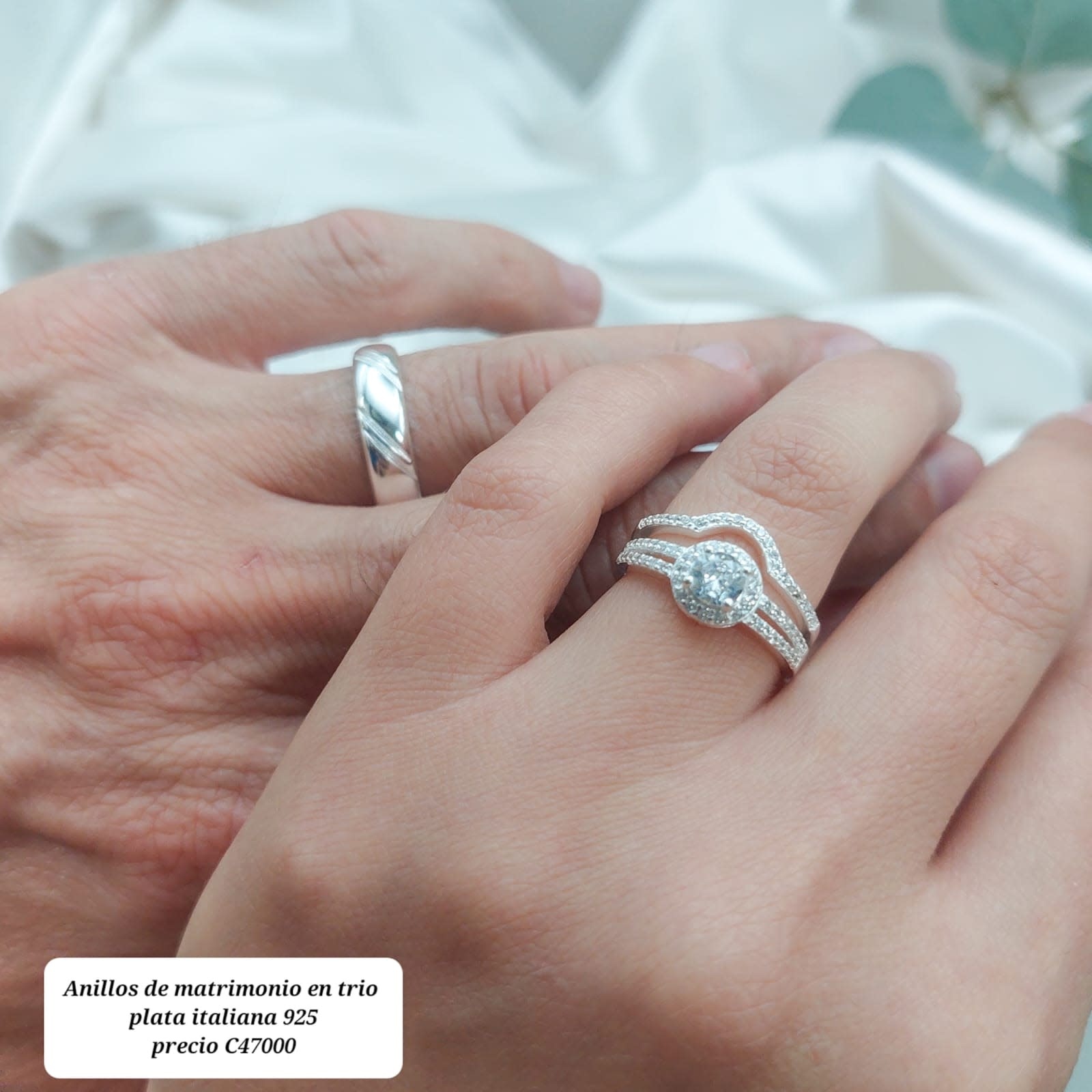 Argollas Anillos De Platino Para Boda Argollas Matrimonio Alianza