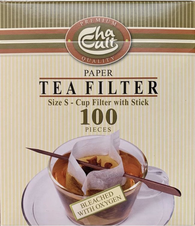 Teaware Paper Tea Filter -size small, box of 100 with stick