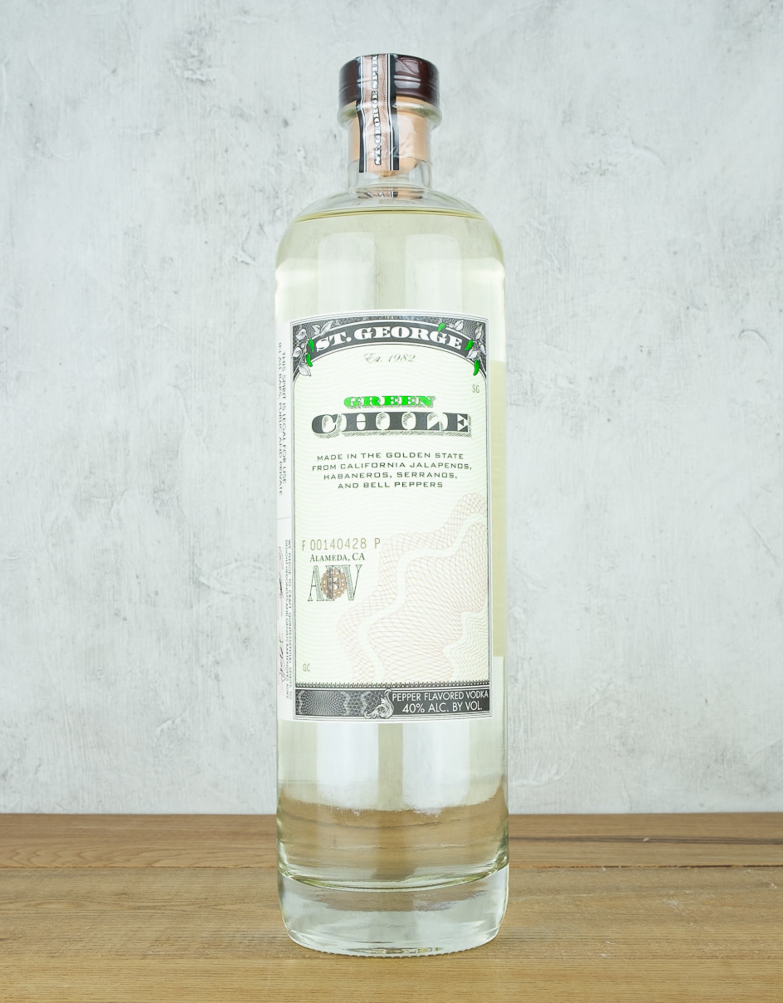 St. George Green Chile Vodka