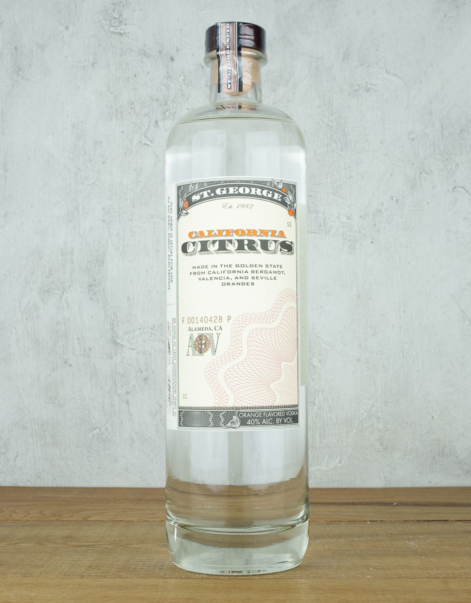St. George California Citrus Vodka