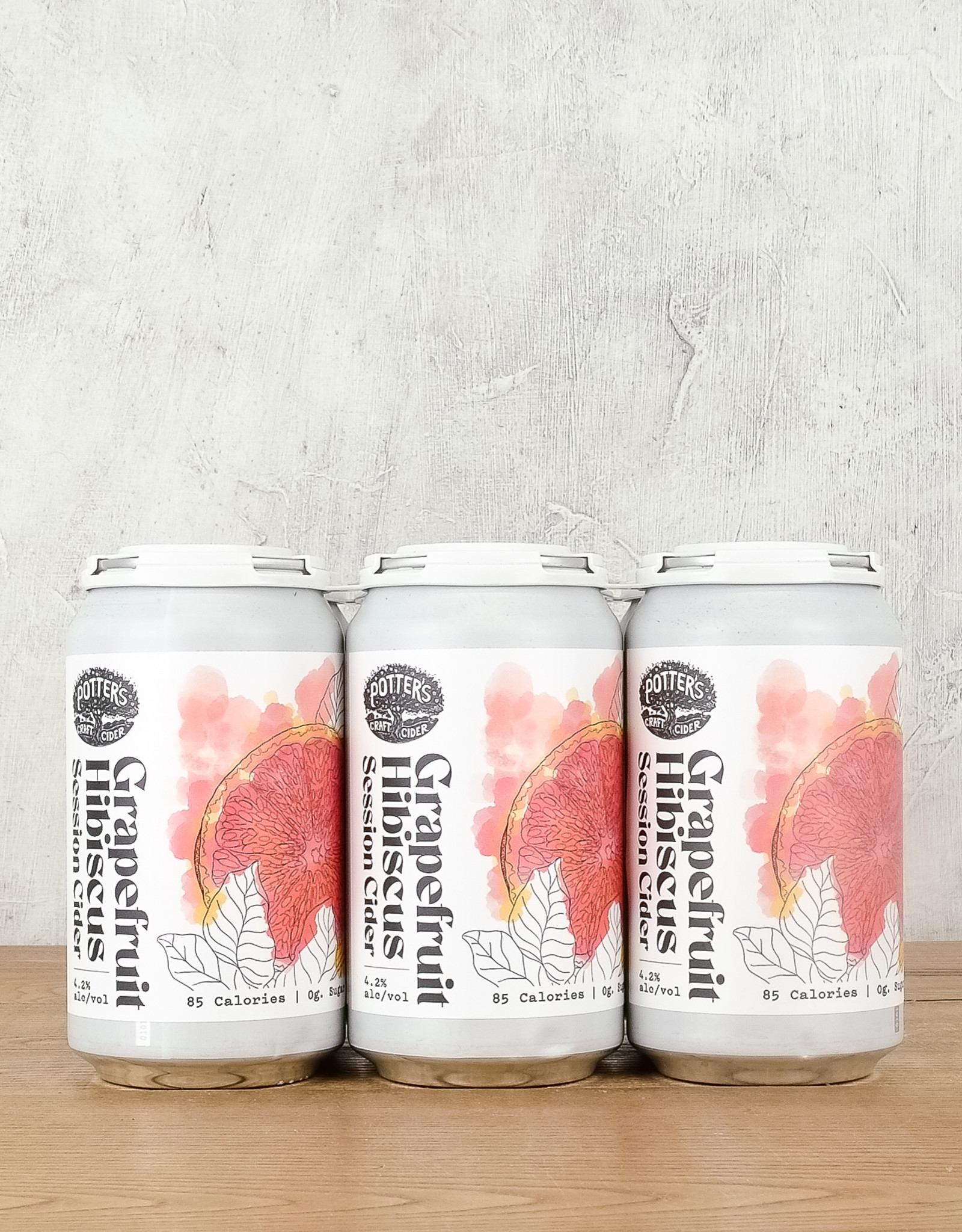 Potter’s Grapefruit Hibiscus Session Cider 6 pk