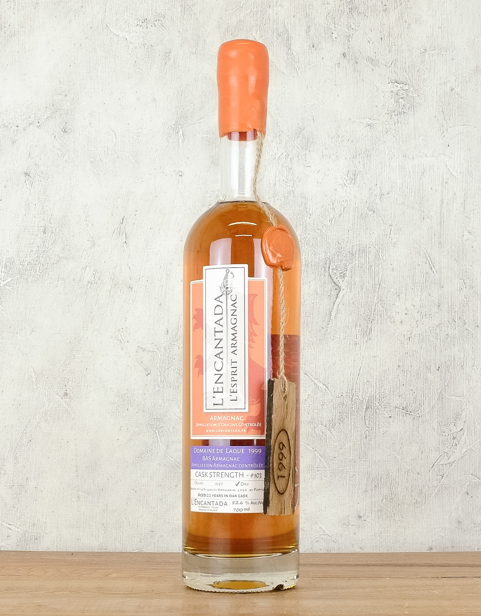 L’Encantada Armagnac Domaine Laoue 1999