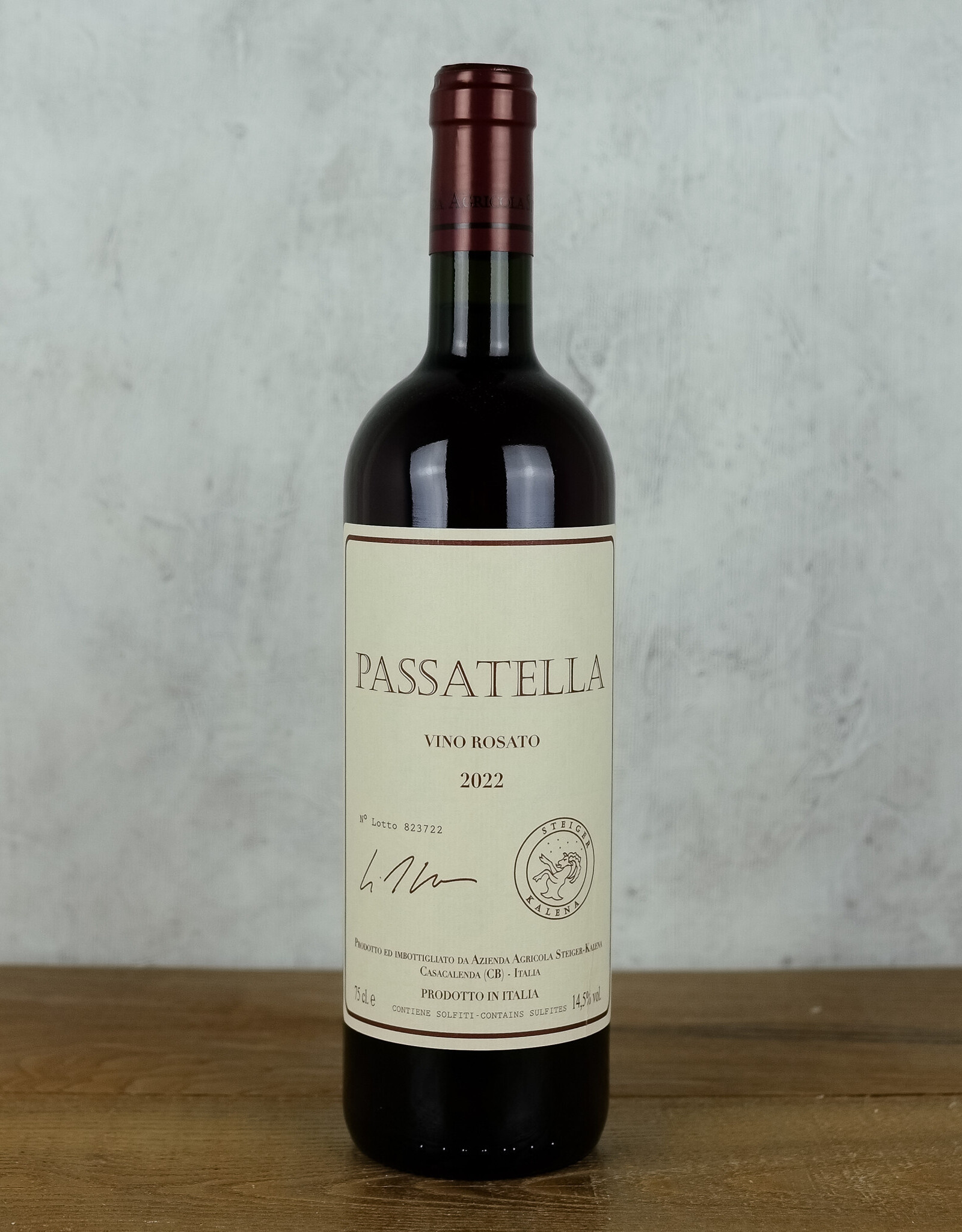 Steiger Kalena Passatella Vino Rosato