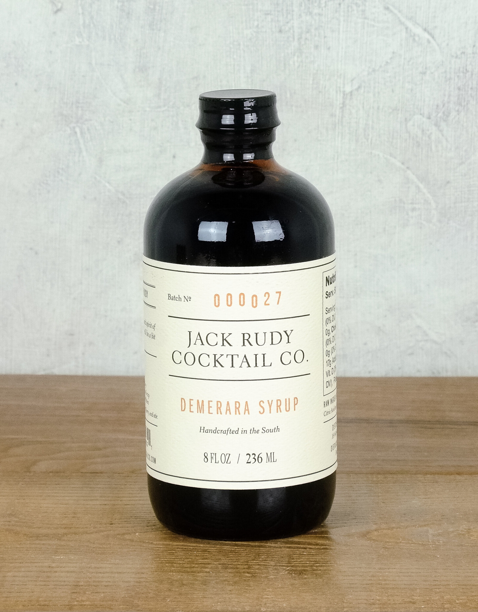 Jack Rudy Cocktail Co. Demerara Syrup
