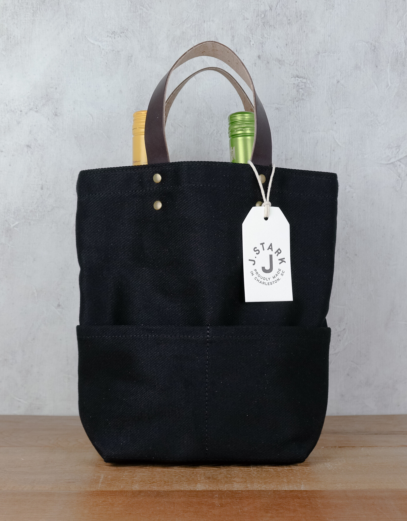 J. Stark Wine Tote - Black