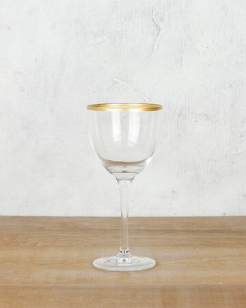 Nick & Nora Glass with Gold Trim