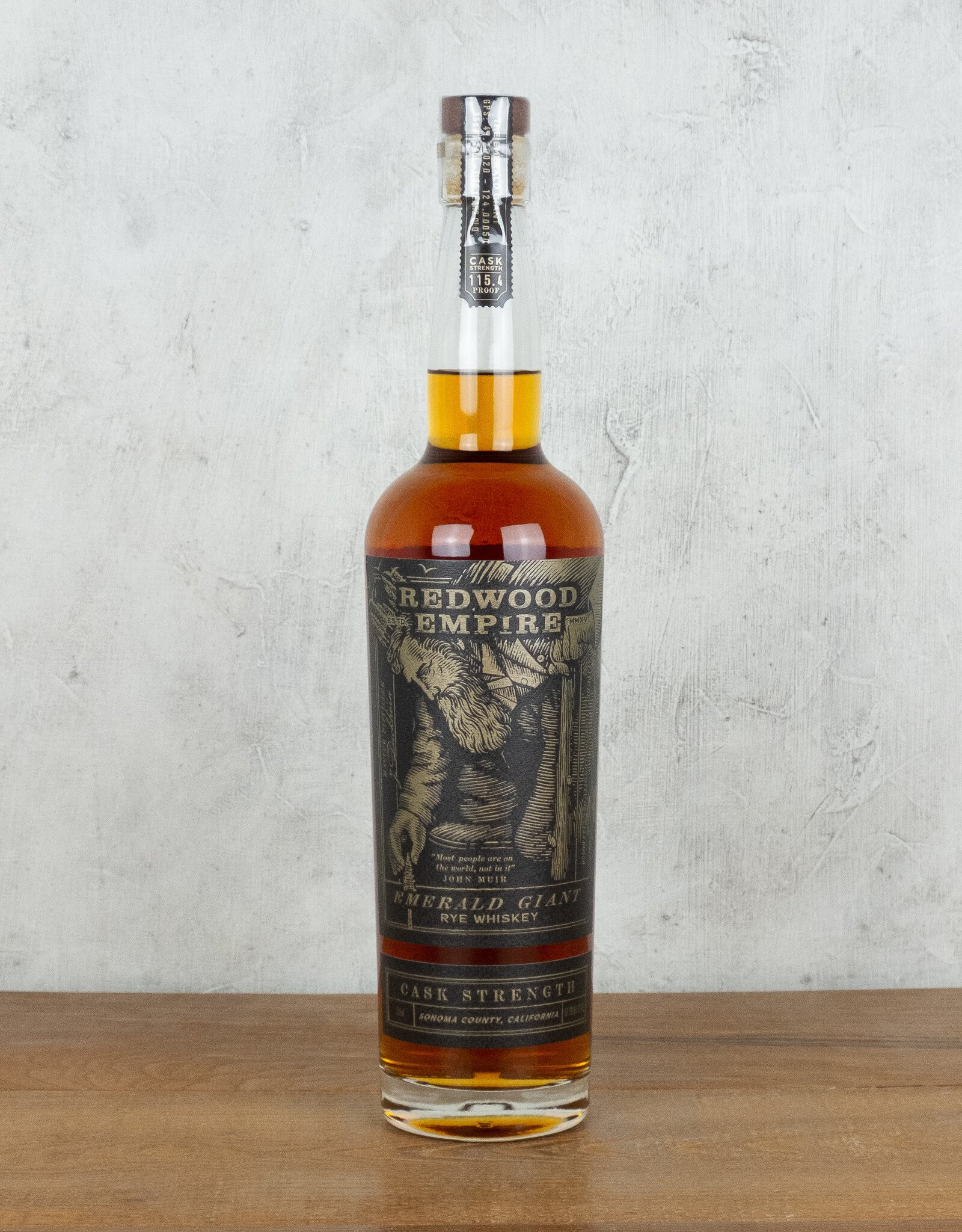 Redwood Empire Emerald Giant Rye Cask Strength Whiskey