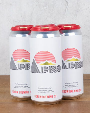 Oxbow Brewing Alpino Amber Lager 4pk