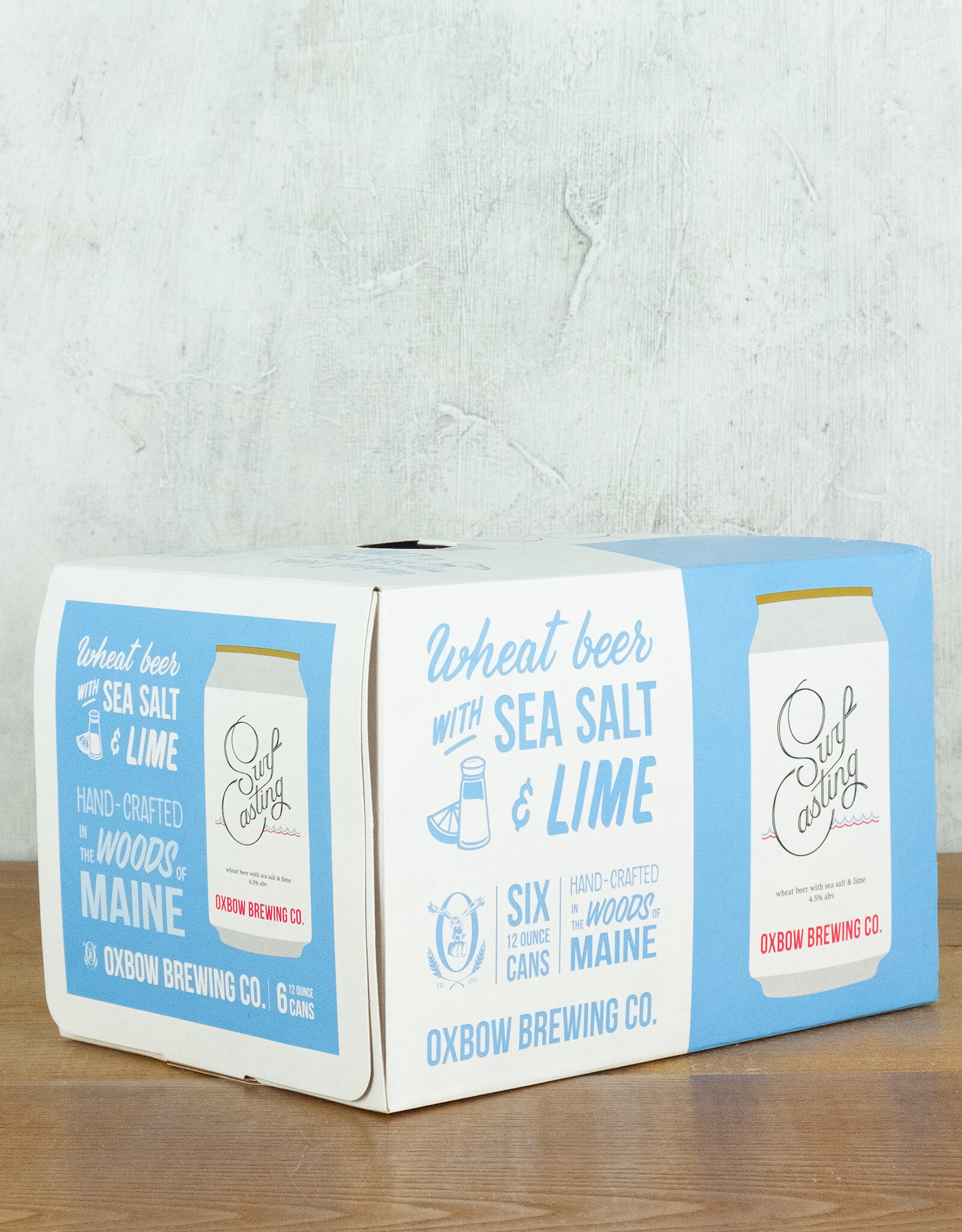 Oxbow Brewing Surfcasting Wheat Beer With Sea Salt And Lime 6pk