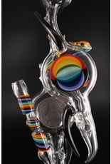 LayZGlass Rainbow Double Bub Rig Water Pipe