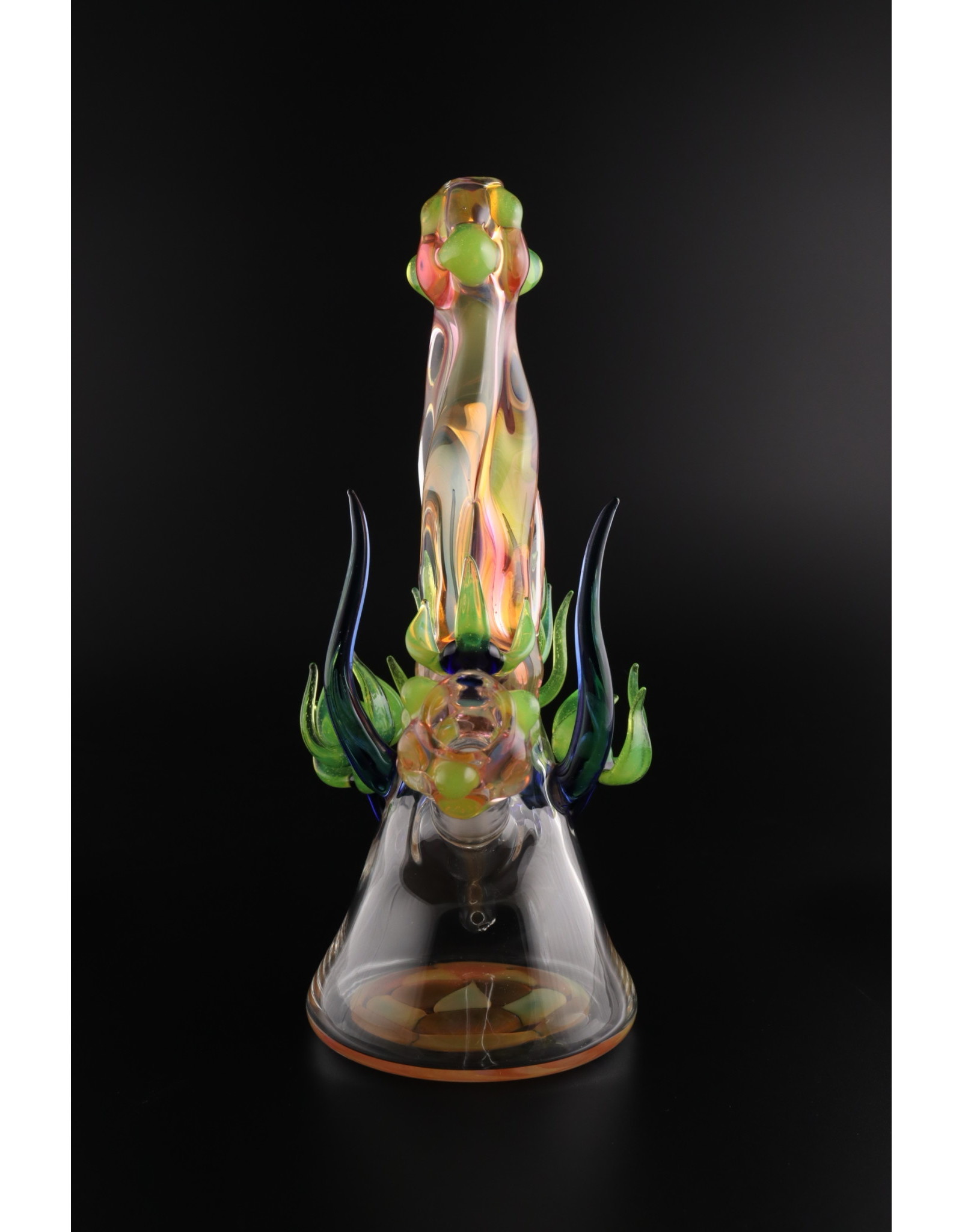Old Country Blew Glass Lumpty Heady Slyme Rig  Water Pipe