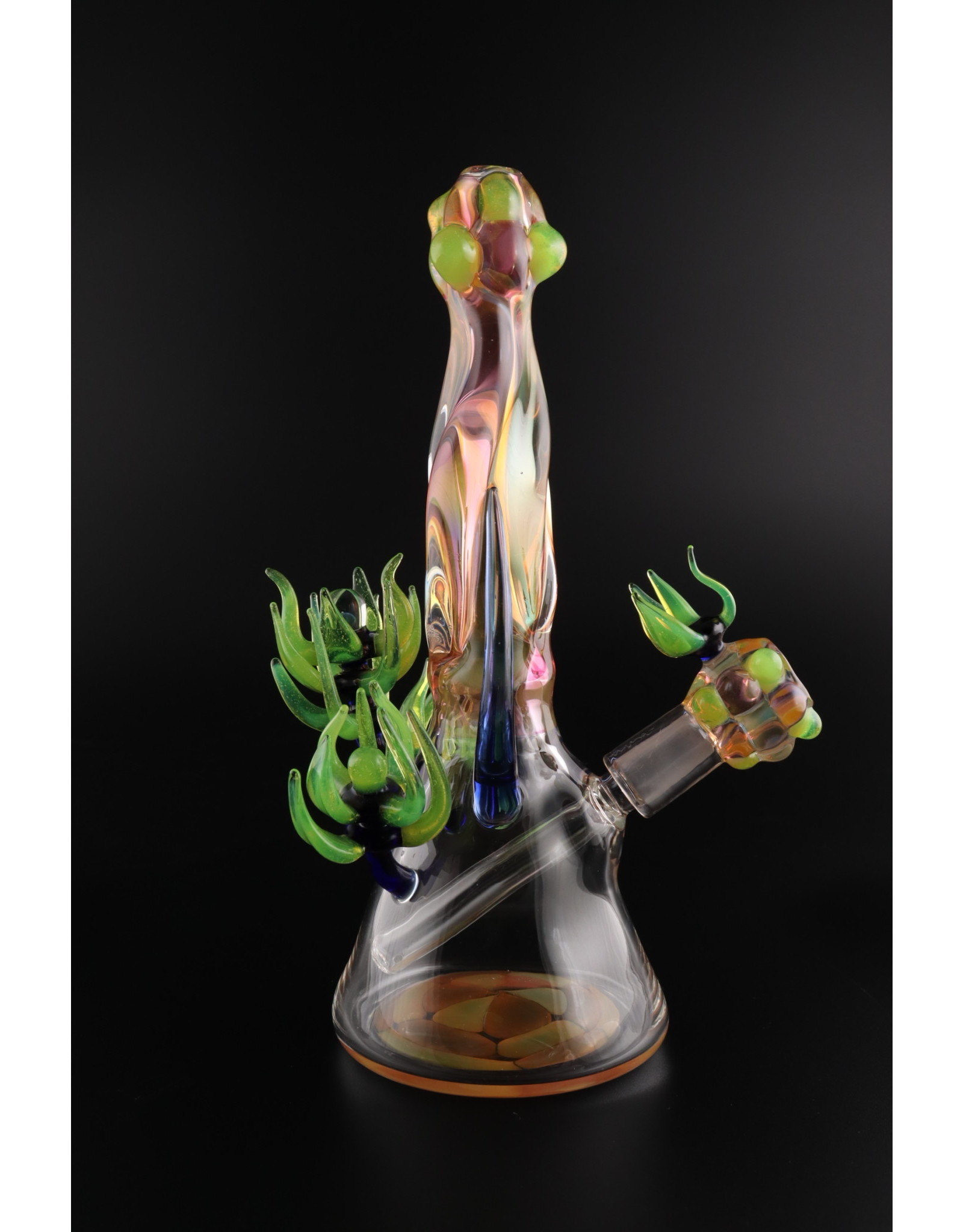 Old Country Blew Glass Lumpty Heady Slyme Rig  Water Pipe