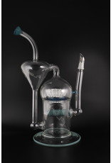 Flow Sci Glass Color Tornado Recycler Inline w/ 42 Sprinkler Perk Water Pipe