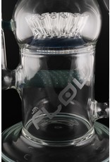 Flow Sci Glass Color Tornado Recycler Inline w/ 42 Sprinkler Perk Water Pipe