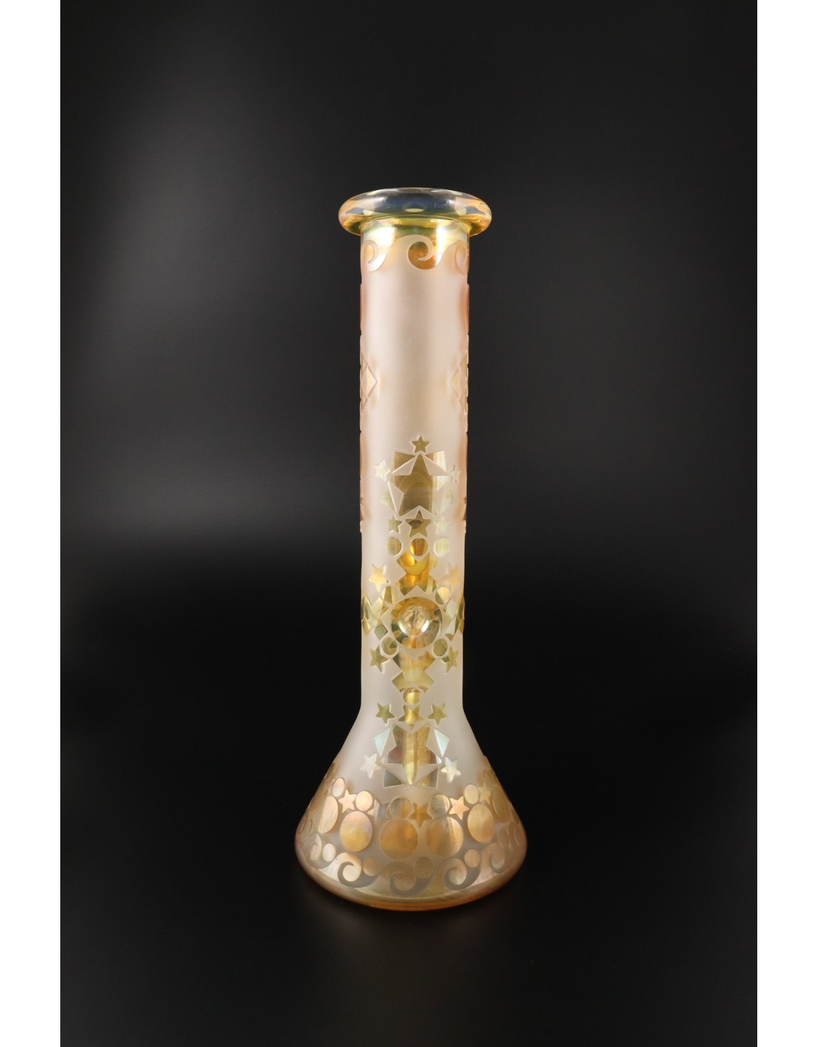 Opinicus9 Custom Fumed/Graal Worked Water Pipe