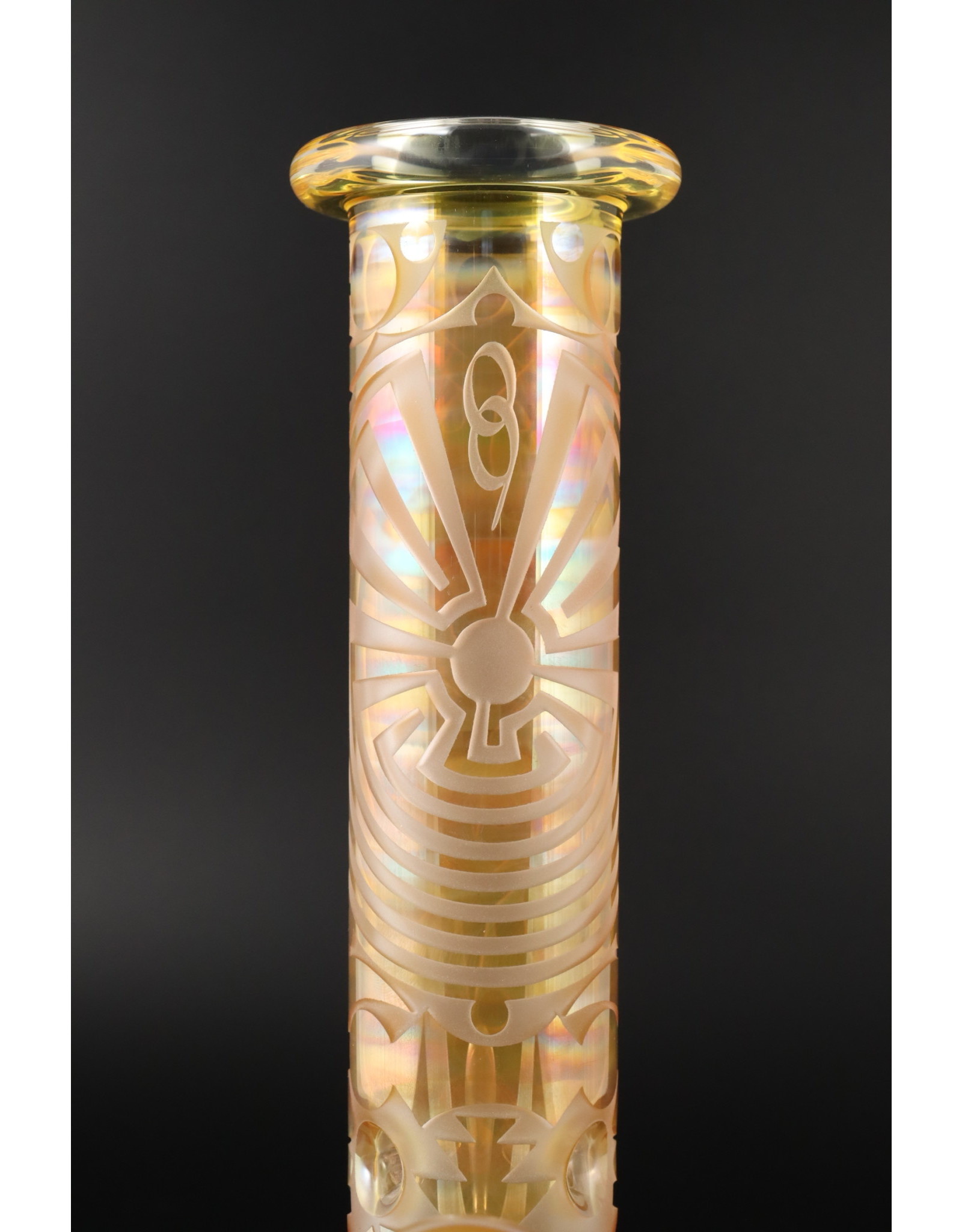 Opinicus9 Custom Fumed/Graal Worked Water Pipe