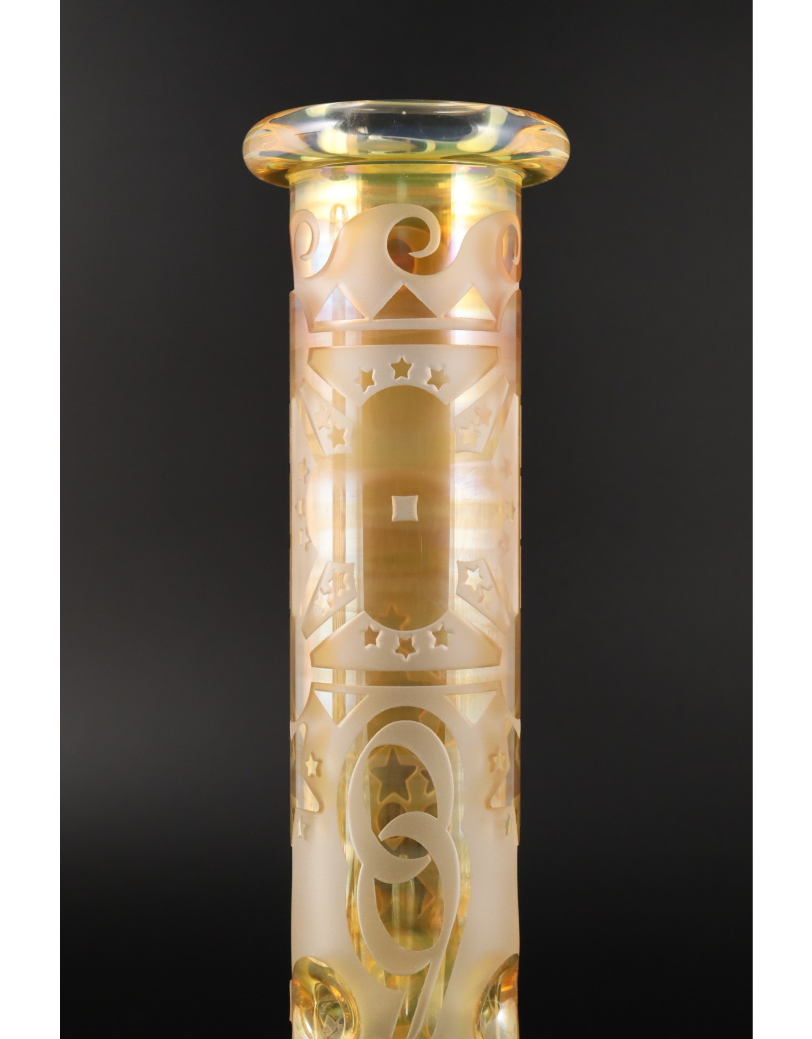 Opinicus9 Custom Fumed/Graal Worked Water Pipe