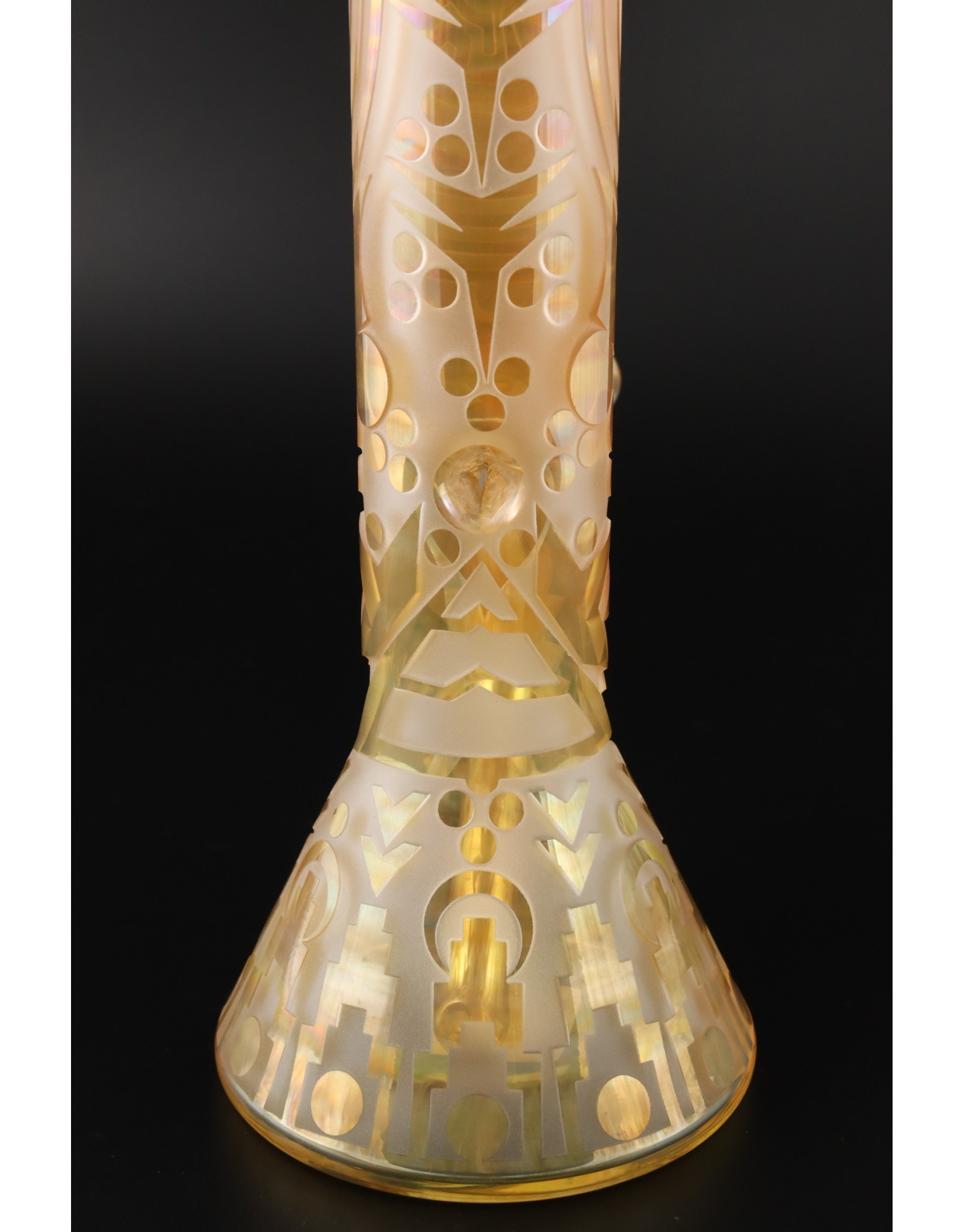 Opinicus9 Custom Fumed/Graal Worked Water Pipe