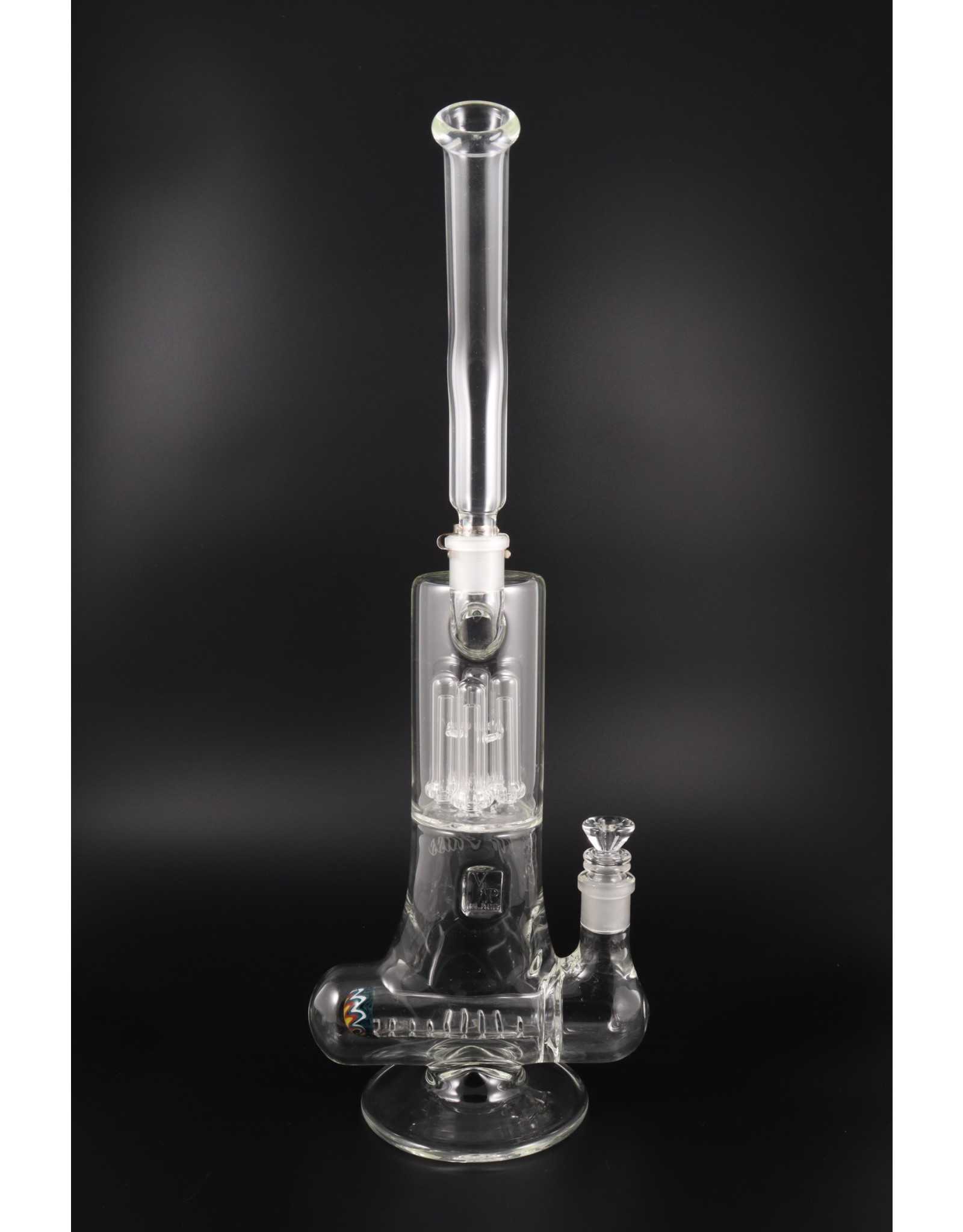 VIP Glass VIP81 Quad Showerhead and Grided Inline Double Perk Water Pipe