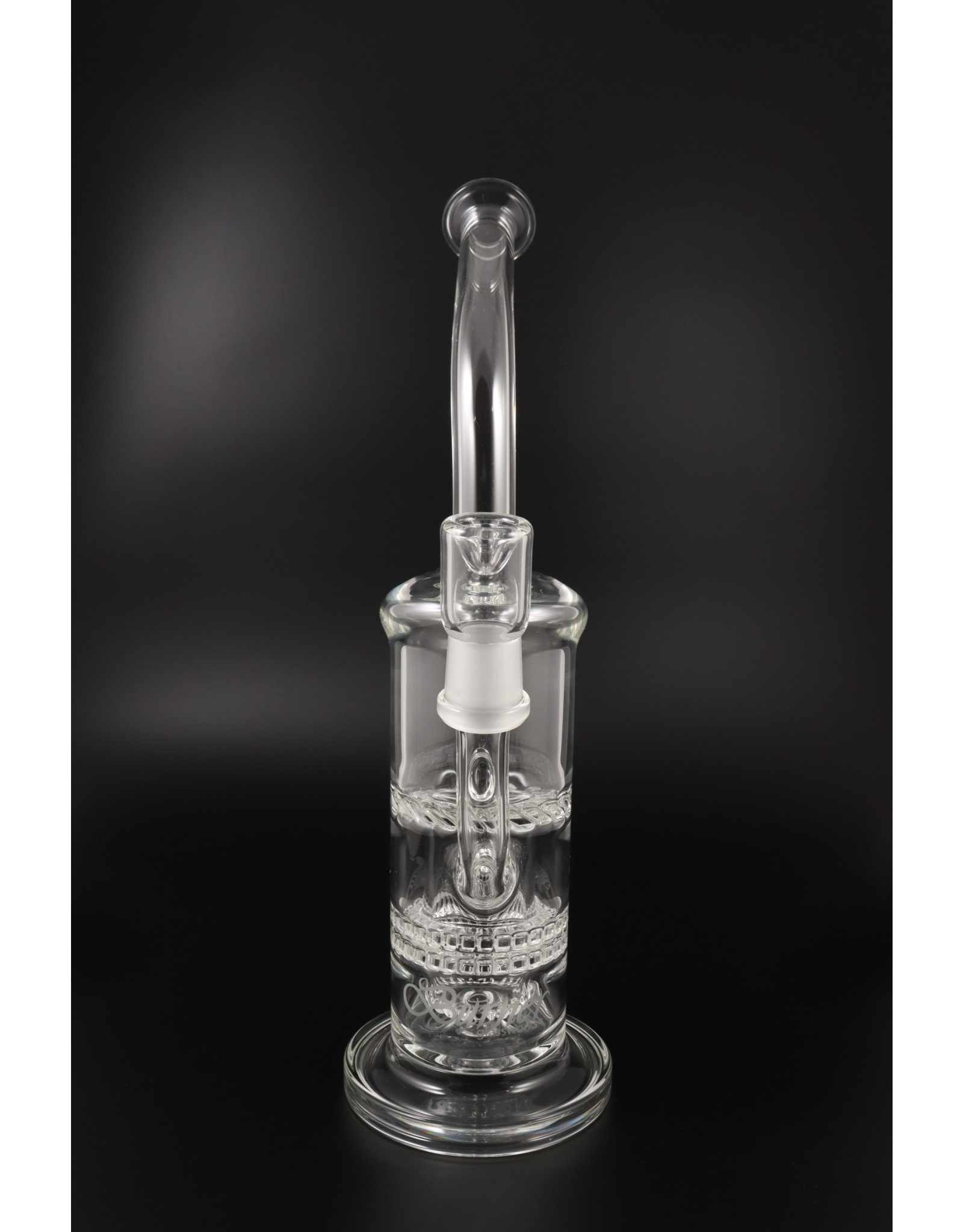 Burner Glassworks Double Ratchet Turbine Water Pipe