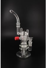 Elite Glass Double Kettle Drop Down Water Bubbler