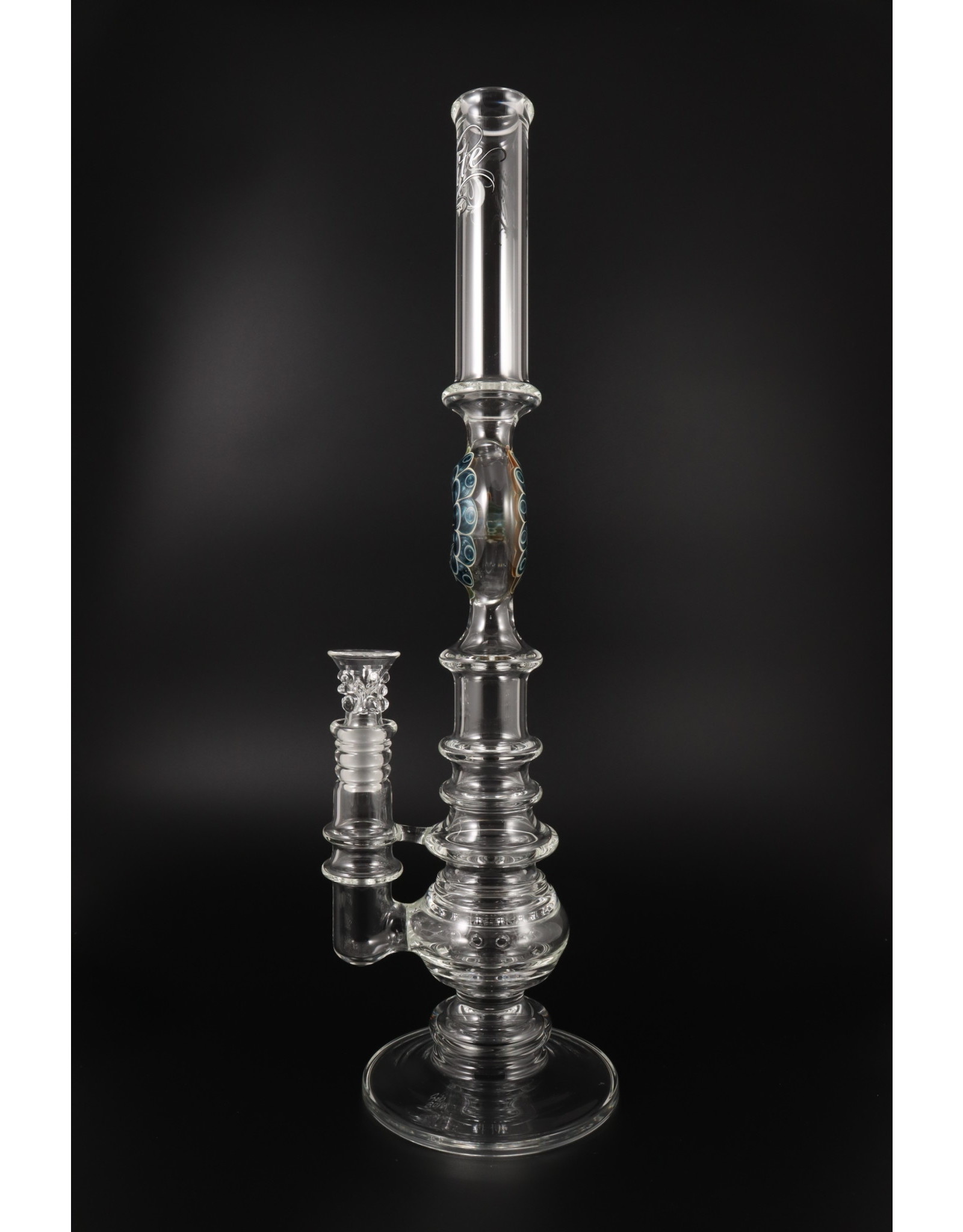 Elite Glass Dotstack Donut Tube Water Pipe