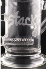 GFM STACKT Inline w/Glass Dabber & Holder Attached Water Pipe