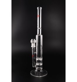 Home Blown Glass Double Snowflake Perk Water Pipe