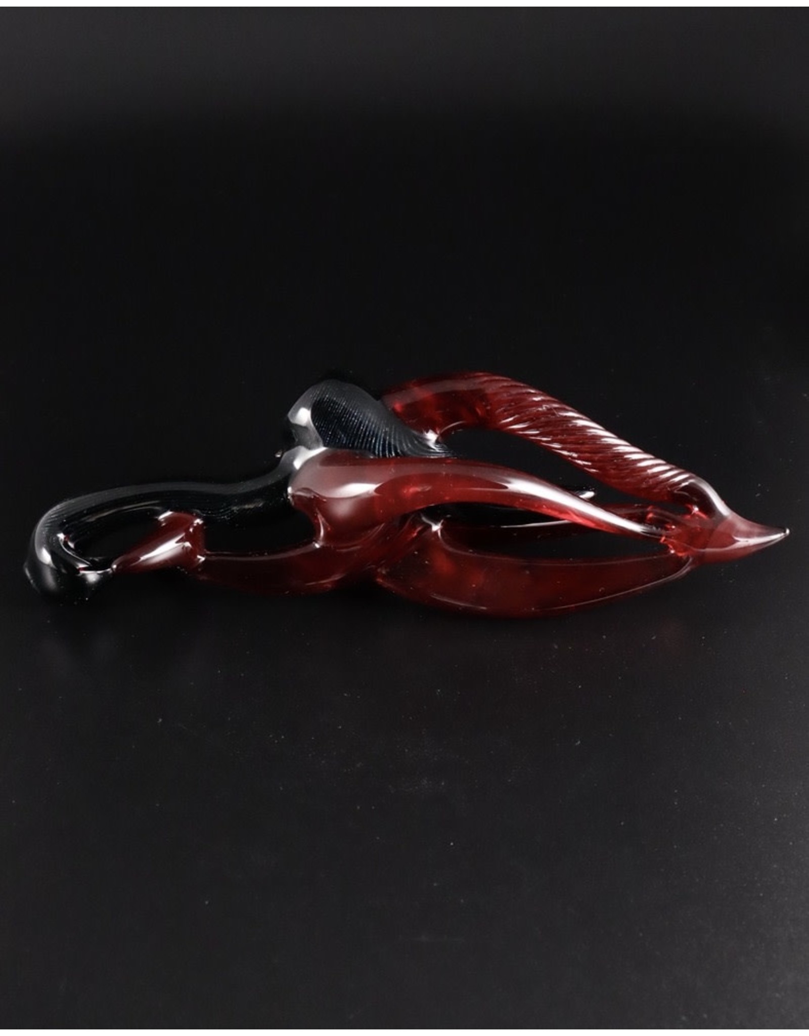 Antony Rigles Black/Red Sherlock Hand Pipe