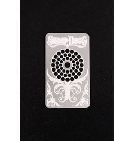 V Syndicate Grinder Cards, White & Silver Design Snoop Dog Letters