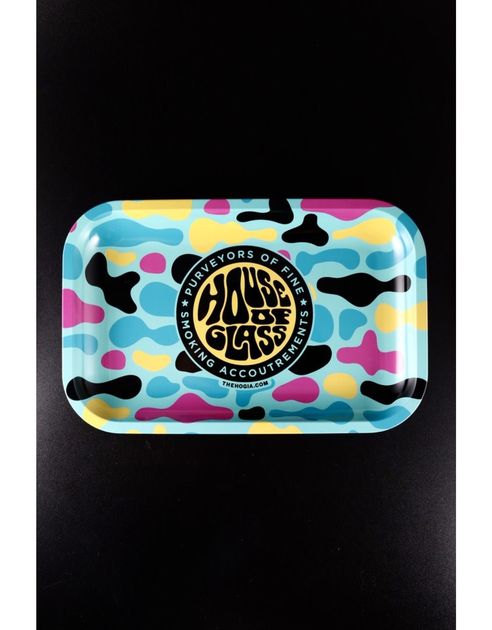 House of Glass Medium House of Glass Metal Rolling Tray 10.75" x 6.75"