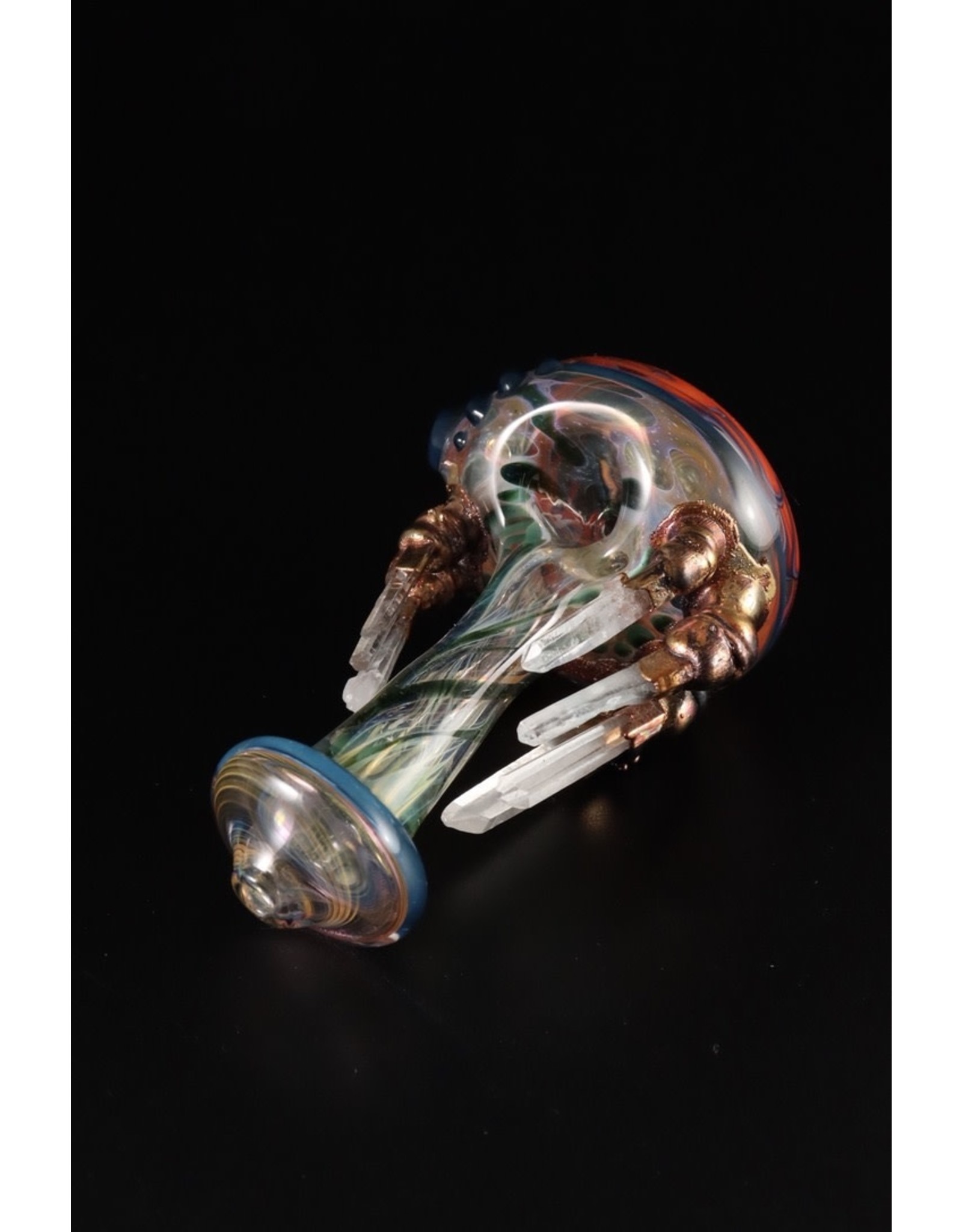 Northern Waters Glass Quartz Horn Electroformed Hand Pipe
