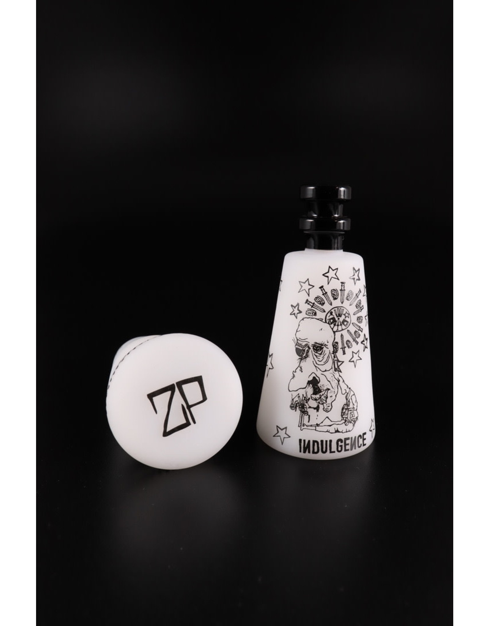 Zach Puchowitz Milk White Sketch Series Hand Pipe