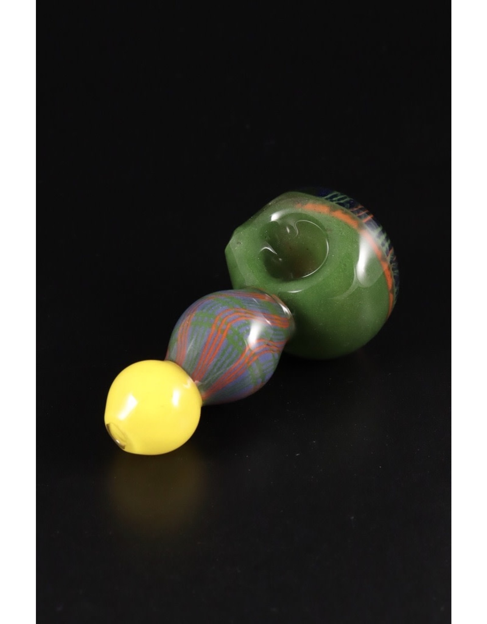 Hoffman Glass New Frit Design Hand Pipe