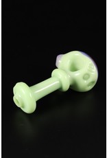 Willow & Quinn Glass Reversal Milky Green Hand Pipe