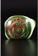 Willow & Quinn Glass Reversal Milky Green Hand Pipe