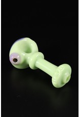 Willow & Quinn Glass Reversal Milky Green Hand Pipe