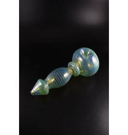 Glowfly Glass Fumed Small Giant w/Color wrap Hand Pipe