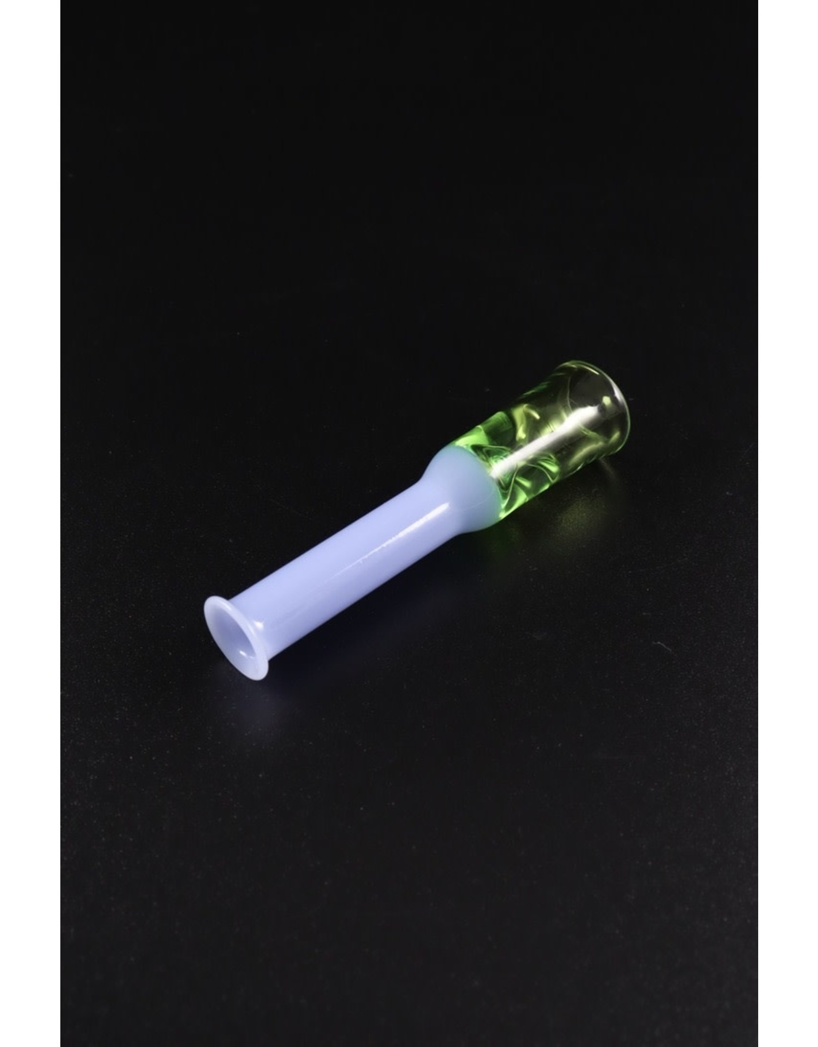 Lil Ben Larger Two Color Fumed Straight Chillum