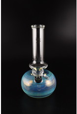 Glowfly Glass 8" 32mm Fumed Bubble Base Water Pipe - 9mm Pullbowl