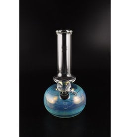 Glowfly Glass 8" 32mm Fumed Bubble Base Water Pipe - 9mm Pullbowl