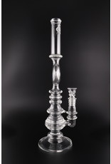 Elite Glass Clear Donut Stemless Tube Water Pipe