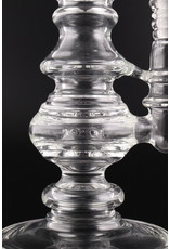 Elite Glass Clear Donut Stemless Tube Water Pipe