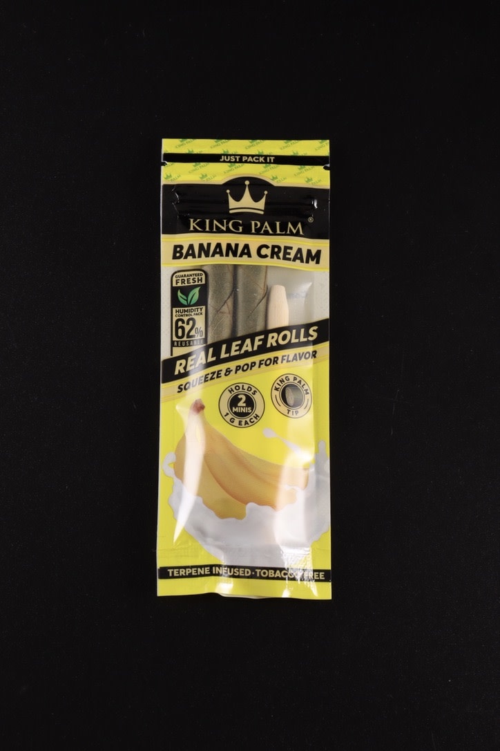 King Palm King Palm Mini Size Banana Cream Flavored Cones 2 Pack House Of Glass 7679