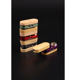 DAW Wood Wooden Pipe w/ Color Metal Insert
