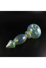 Glowfly Glass Fumed Big Giant w/Color Wrap Hand Pipe